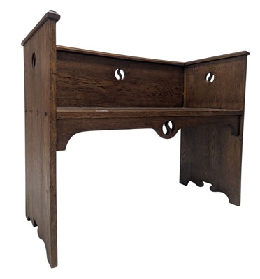 Lot 585 - ARTS & CRAFTS LIBERTY OF LONDON MANNER OAK HALL SETTLE BENCH