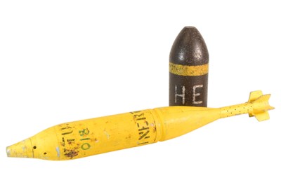 Lot 206 - TWO MILITARY PROJECTILE ROUNDS