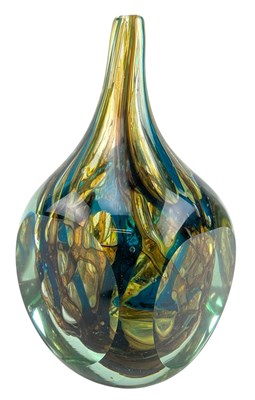 Lot 58 - MDINA - STUDIO ART GLASS CUBE VASE