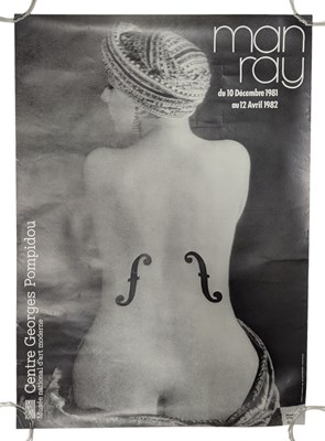 Lot 34 - MAN RAY - CENTRE GEORGES POMPIDOU 1981-1982 EXHIBITION POSTER