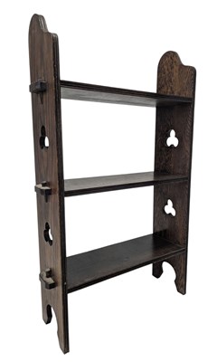 Lot 590 - ARTS & CRAFTS MANNER OF LIBERTY OF LONDON OAK BOOKCASE