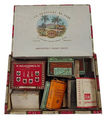 Lot 158 - TOBACCIANA. COLLECTION OF EARLY 20TH CENTURY CIGARETTE BOXES, SOME WITH CONTENTS