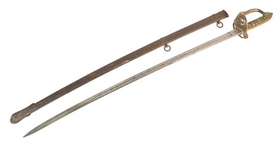 Lot 352 - 19TH CENTURY VICTORIAN RIFLE OFFICERS SWORD