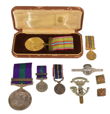 Lot 32 - COLLECTION OF POST WARS MEDALS & BADGES - SOMERSET LIGHT INFANTRY