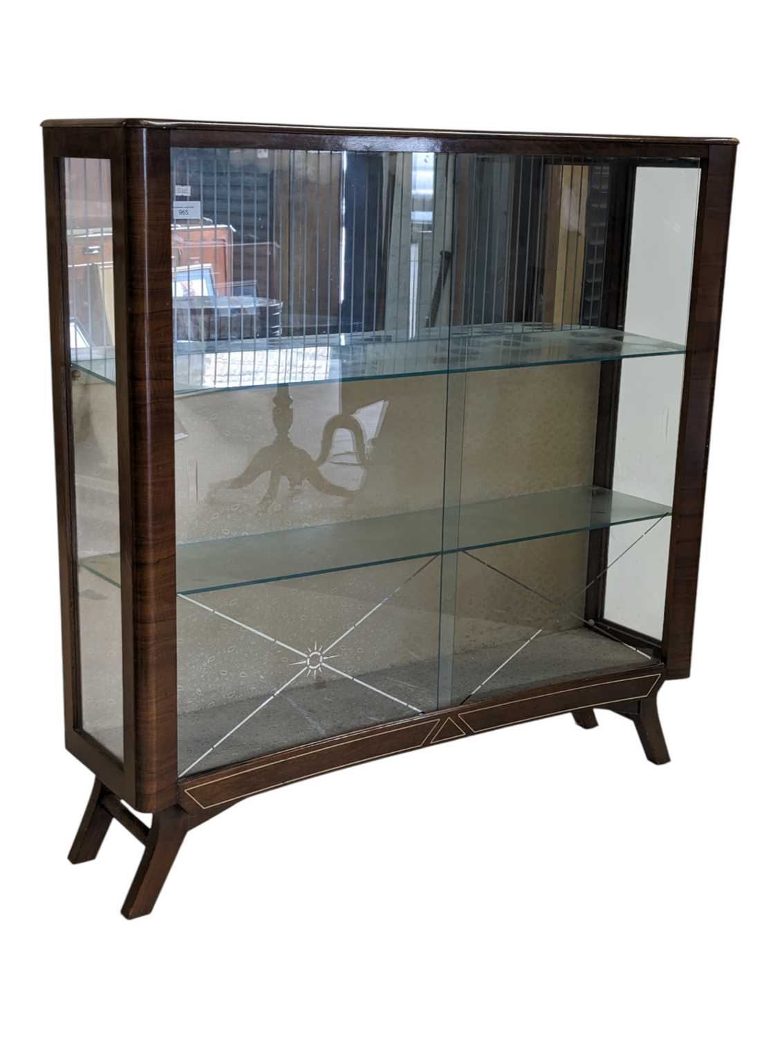 Lot 808 - CWS FURNITURE - MID 20TH CENTURY DISPLAY CABINET CWS