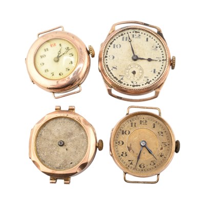 Lot 334 - ASSORTMENT OF HALLMARKED 9CT GOLD WATCHES AF