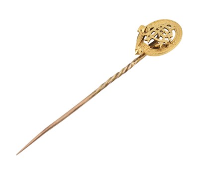 Lot 102 - 19TH CENTURY VICTORIAN MONOGRAM STICK PIN