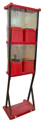 Lot 34 - BRABO - VINTAGE 20P FOUR DISPENSERS SWEETS VENDING MACHINE