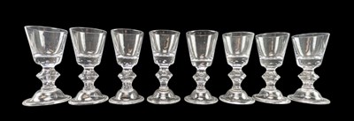 Lot 477 - HADELAND - REX - MATCHING SET OF EIGHT CRYSTAL WINE GLASSES