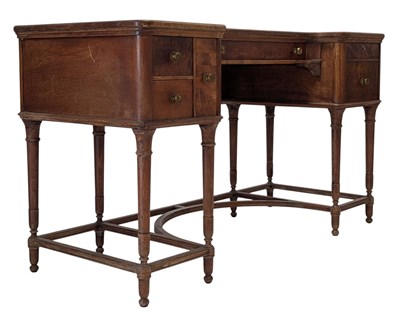 Lot 398 - POOLEY FURNITURE - 19TH CENTURY AMERICAN MAHOGANY DESK