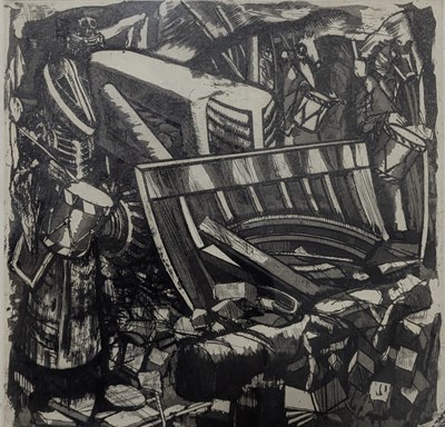 Lot 121 - MICHAEL SANDLE (B. 1936) - UNTITLED 1985 LITHOGRAPH ON PAPER