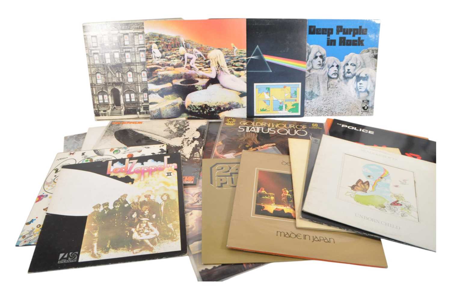 Lot 412 - VINTAGE 20TH CENTURY VINYL RECORD ALBUMS - PINK FLOYD, LED ZEPPELIN, DEEP PURPLE