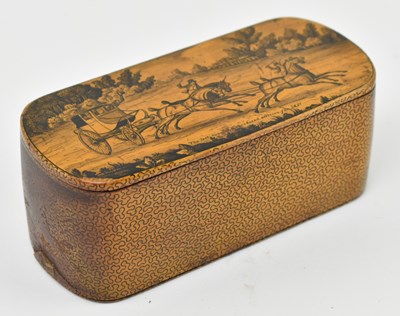 Lot 56 - MAUCHLINE WARE - EARLY 19TH CENTURY MICROMOSAIC SNUFF BOX
