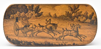 Lot 56 - MAUCHLINE WARE - EARLY 19TH CENTURY MICROMOSAIC SNUFF BOX