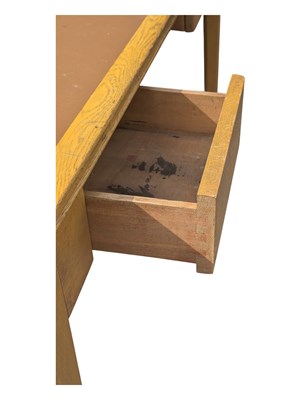 Lot 553 - POST WAR AIR MINISTRY GOLDEN OAK WRITING TABLE DESK