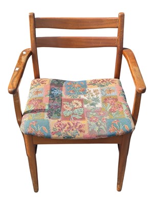 Lot 557 - JENTIQUE FURNITURE - MID CENTURY TEAK TABLE WITH 6 DINING CHAIRS