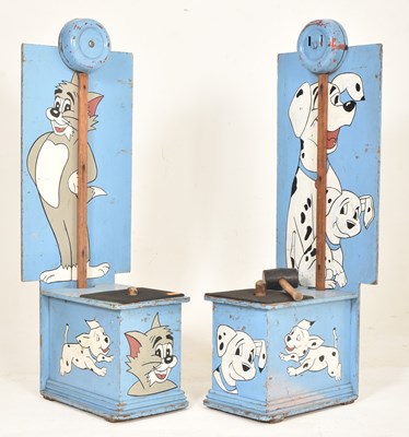 Lot 34 - TWO 1970S HANDPAINTED HAMMER TOM & JERRY FAIRGROUND GAMES
