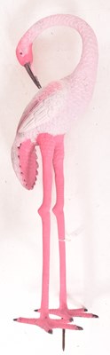 Lot 163 - 1970S CAST ALUMINIUM DECORATIVE GARDEN FLAMINGO