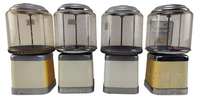 Lot 131 - BEAVER - FOUR VINTAGE 20P SWEET VENDING MACHINES DISPENSERS