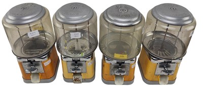 Lot 72 - BEAVER - FOUR VINTAGE 20P SWEET VENDING MACHINES DISPENSERS