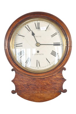 Lot 779a - 19TH CENTURY ISLEWORTH OAK SCHOOL WALL HANGING CLOCK