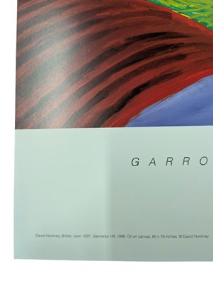Lot 105 - DAVID HOCKNEY (B. 1937) - GARROWBY HILL - 1998 EXHIBITION POSTER FOR MUSEUM OF FINE ARTS BOSTON