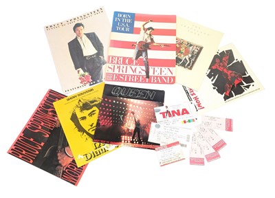 Lot 33 - CONCERT PROGRAMMES - SPRINGSTEEN, QUEEN ETC