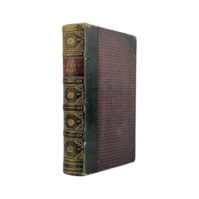 Lot 101 - ROGERS, SAMUEL. 1830 ITALY, A POEM FIRST ILLUSTRATED EDITION IN HALF CALF BINDING