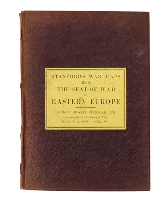 Lot 374 - WWI MILITARY INTEREST:- 1914 STANFORD WAR MAP THE SEAT OF WAR IN EASTERN EUROPE