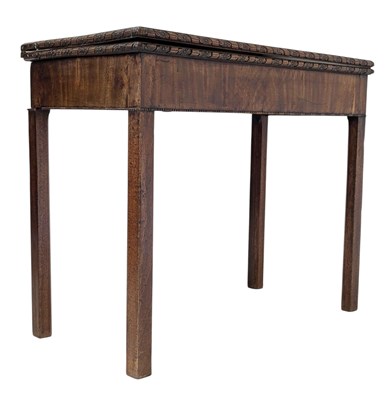 Lot 624 - 19TH CENTURY CHINESE CHIPPENDALE MAHOGANY CARD / TEA TABLE