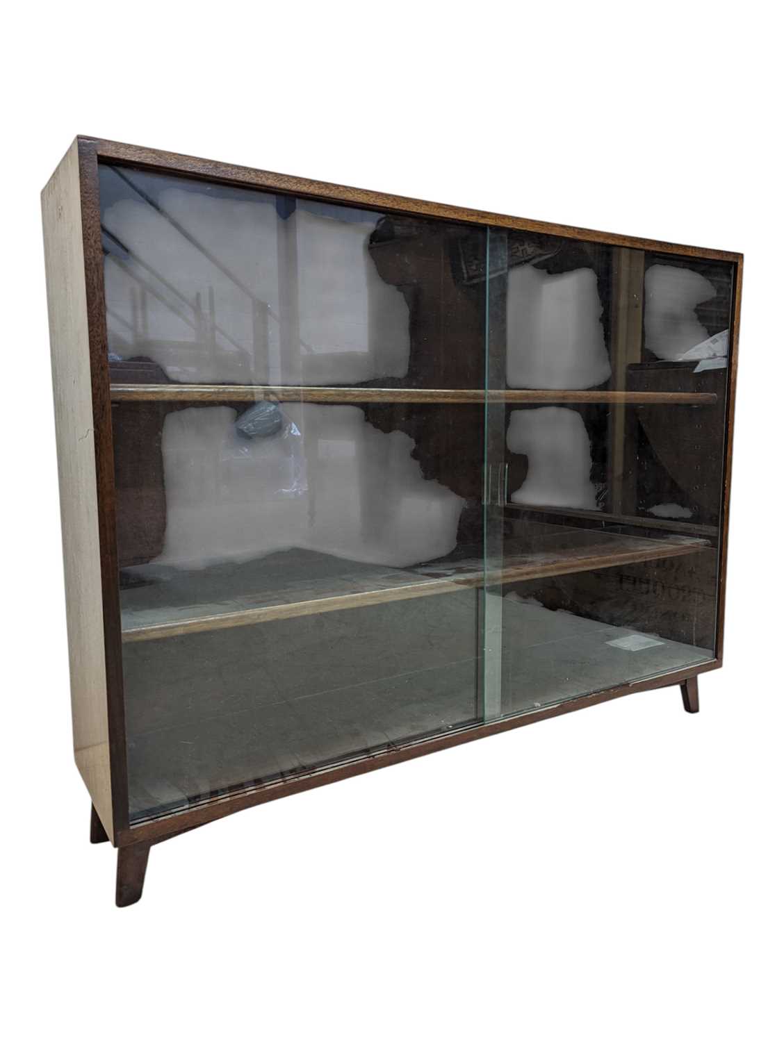 Lot 560 - HERBERT GIBBS MANNER - MID CENTURY TEAK DISPLAY CABINET