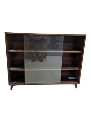 Lot 560 - HERBERT GIBBS MANNER - MID CENTURY TEAK DISPLAY CABINET