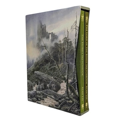 Lot 69 - TOLKIEN, J. R. R. 2019 THE HOBBIT & THE LOTR SKETCHBOOK BY ALAN LEE SIGNED LIMITED EDITION