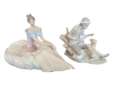 Lot 74 - LLADRO - NAO - TWO LATE 20TH CENTURY PORCELAIN FIGURES