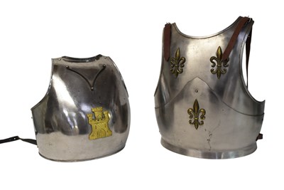 Lot 187 - TWO 20TH CENTURY REENACTMENT EUROPEAN BREASTPLATE ARMOUR