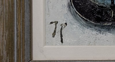 Lot 11 - JOAN GILLCHREST (1918-2008) - THE RAIN WILL BE ... - OIL ON BOARD PAINTING