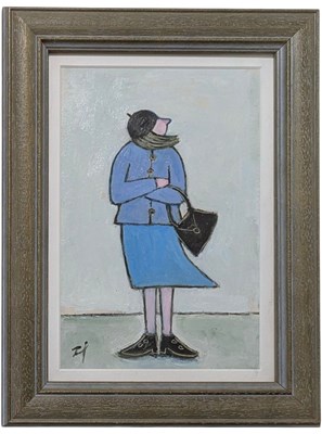 Lot 11 - JOAN GILLCHREST (1918-2008) - THE RAIN WILL BE ... - OIL ON BOARD PAINTING