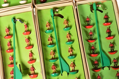 Lot 549 - SUBBUTEO - COLLECTION OF VINTAGE TABLE TOP FOOTBALL TEAM SETS