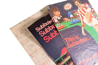 Lot 549 - SUBBUTEO - COLLECTION OF VINTAGE TABLE TOP FOOTBALL TEAM SETS