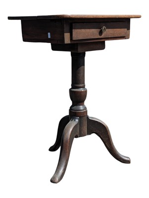 Lot 770a - 19TH CENTURY VICTORIAN MAHOGANY PEDESTAL TABLE WITH DRAWER
