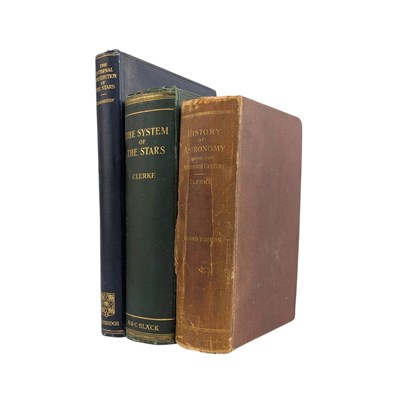 Lot 135 - ASTRONOMY. THREE HIGH VICTORIAN WORKS, TWO BY AGNES CLERKE & ONE BY A. S. EDDINGTON