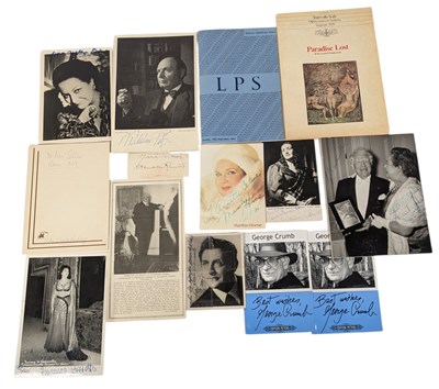Lot 49 - CLASSICAL MUSIC & OPERA - COLLECTION OF AUTOGRAPHS