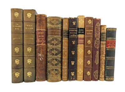 Lot 166 - BINDINGS. COLLECTION OF LEATHERBOUND DECORATIVE BOOKS