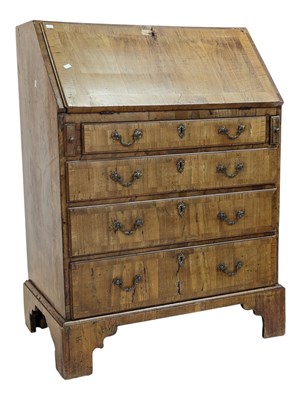 Lot 733a - GEORGE III 19TH CENTURY WALNUT QUEEN ANNE REVIVAL WRITING BUREAU