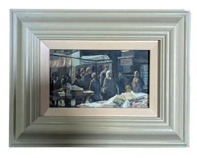 Lot 110 - ROGER HAMPSON (BRITISH, 1925-1996) - ACCRINGTON MARKET
