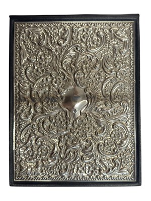 Lot 135 - 20TH CENTURY HALLMARKED SILVER & LEATHER ADDRESS BOOK