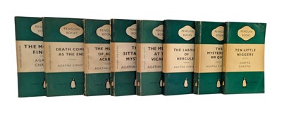 Lot 137 - CHRISTIE, AGATHA. EIGHT PENGUIN BOOK CRIME EDITIONS