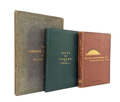 Lot 116 - LIGHT. THREE VICTORIAN WORKS ON LIGHT & TELESCOPY IN ORIG. CLOTH
