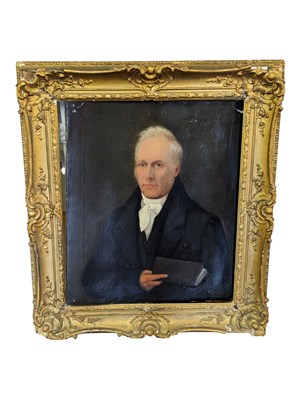 Lot 795a - VICTORIAN 19TH CENTURY OIL ON CANVAS PORTRAIT PAINTING OF GENTLEMAN