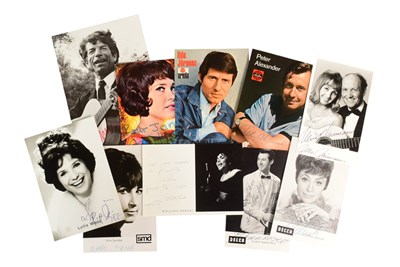 Lot 160 - MUSIC / SINGERS - COLLECTION OF SIGNED PHOTOGRAPHS